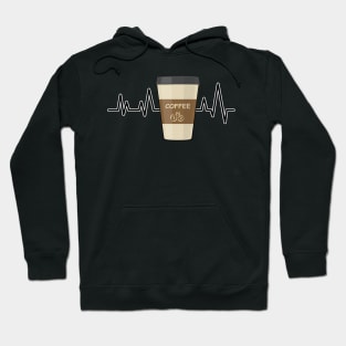 Heartbeat Pulse - Coffee Hoodie